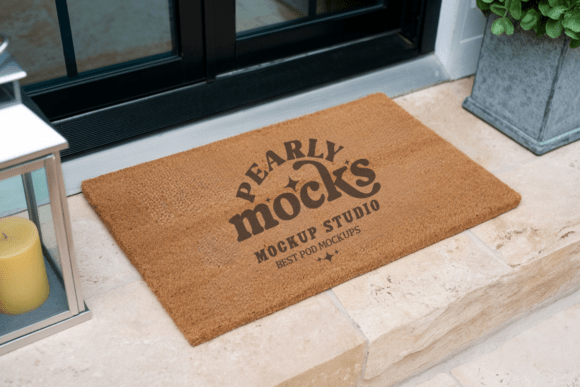 Blank Doormat Mockup 12