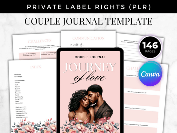 Couple Journal Editable on Canva