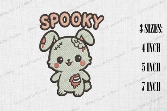 Cute Zombie Rabbit Spooky Halloween