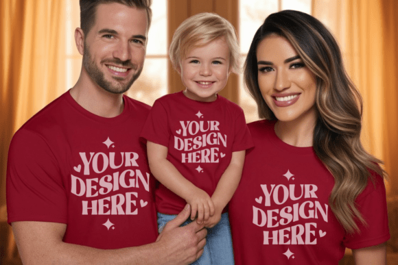 Daddy and Me Family Tshirt Mockup 10