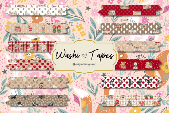 Digital Washi Tape Christmas Scrapbook: A Practical Tool for Digital Planners