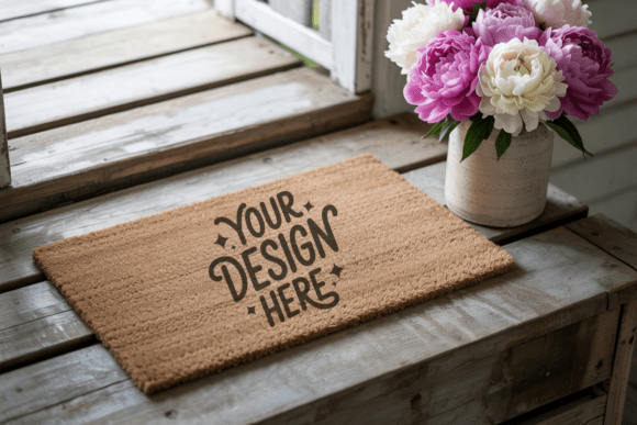 Doormat Mockup, Blank Doormat Mockup 1