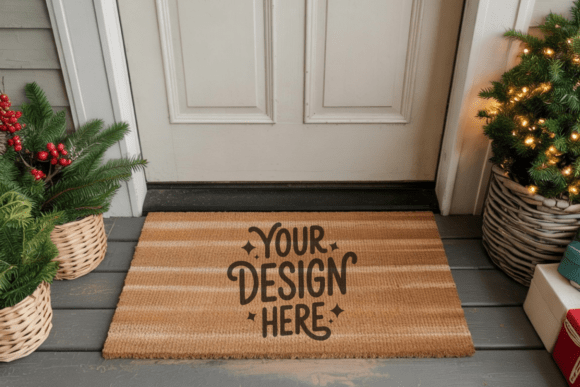 Elevate Your Design Presentations with Professional Doormat Mockups