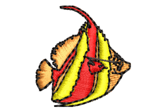 Fish Embroidery Design: Graceful & Versatile