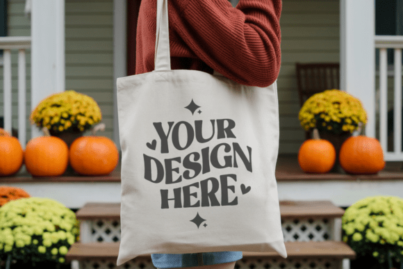 Halloween Tote Bag Mockup 22