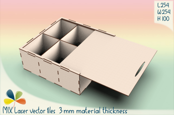 Laser Cut Box with 6 Compartments: Smart Storage That Works as Hard as You Do
