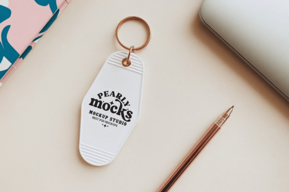 Motel Keychain Mockup 14