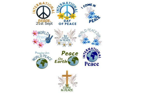 Peace Clipart’s a Set of 10
