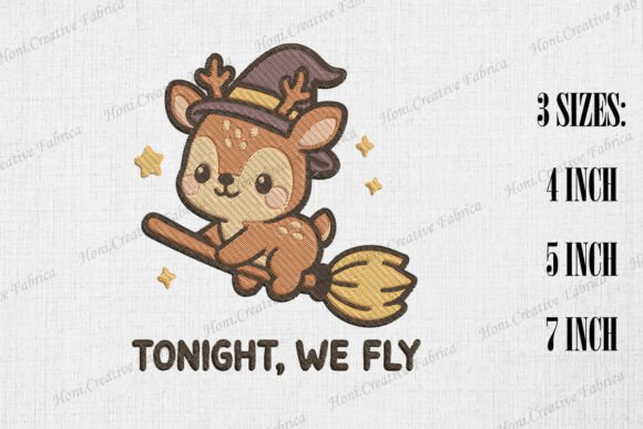 Tonight We Fly Cute Deer: A Thoughtful Look at This Embroidery Design for Crafters and Makers
