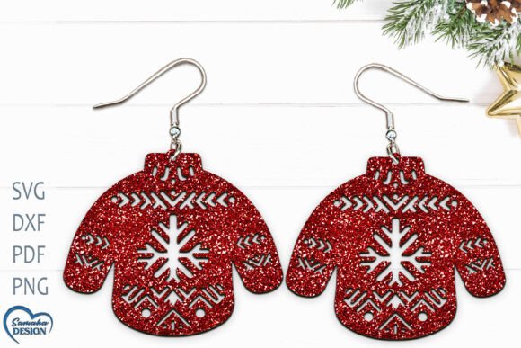 Ugly Christmas Sweater Earrings: Laser-Cut Charm for Festive Crafters & Small Businesses