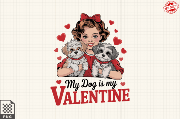 Vintage Valentine’s Day Sublimation PNG